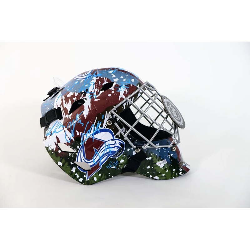 Colorado Avalanche Stanley Cup Autographed Helmet Ltd. Edition Fanatics COA