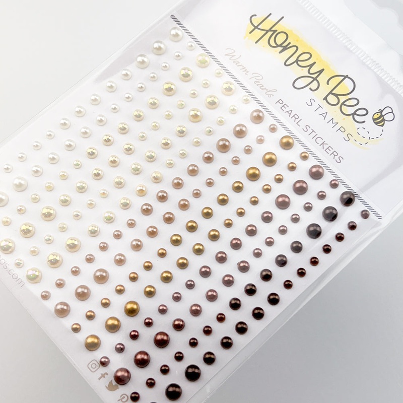 Honey Bee Stamps Pearl Stickers, Warm Pearls