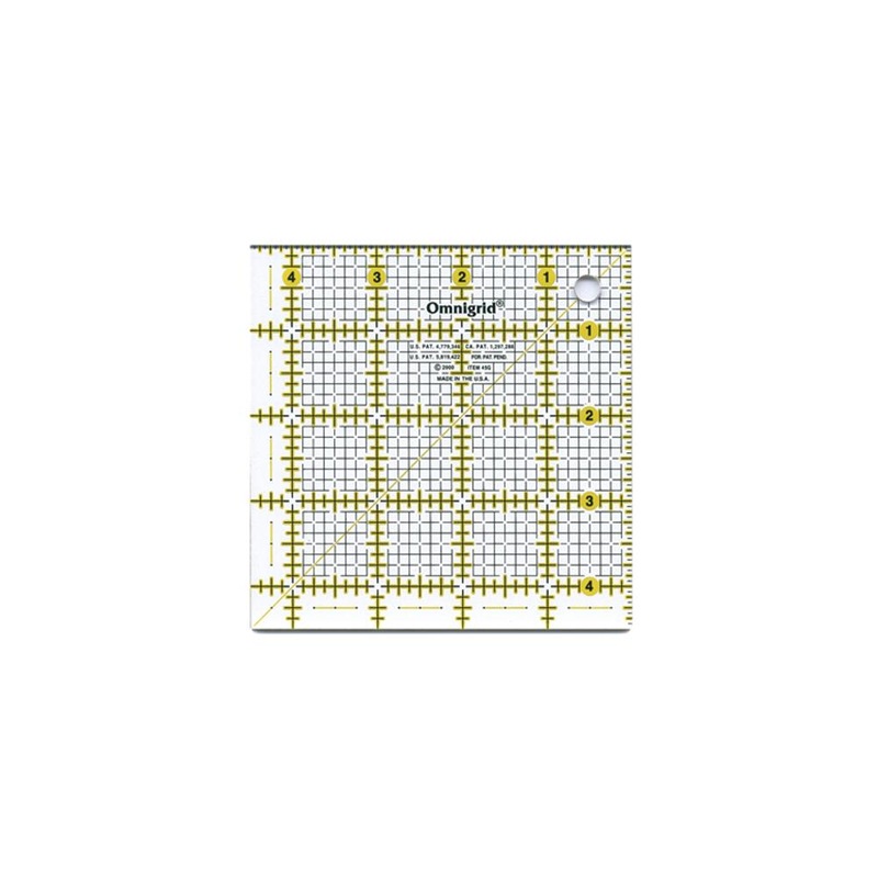 Omnigrid Ruler W/Grid 4.5X4.5