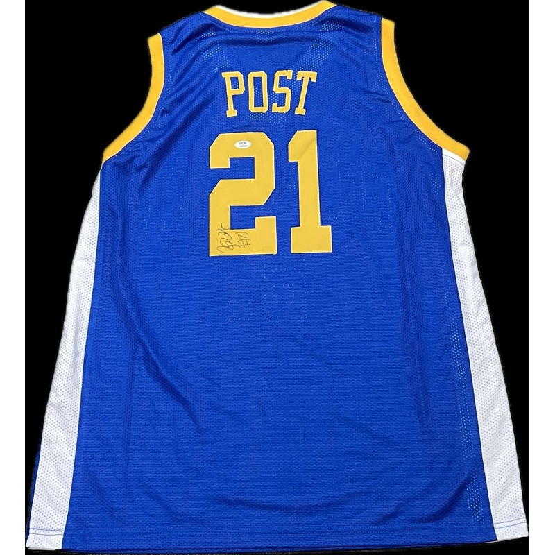Quinten Post Signed Jersey PSA Golden State Warriors Autographed