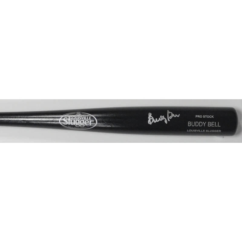 Rangers BUDDY BELL Signed Louisville Slugger Name Engraved Black Bat AUTO – JSA