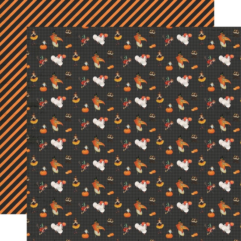 Simple Stories Simple Vintage October 31st Double-Sided Cardstock 12X12 Happy Haunting