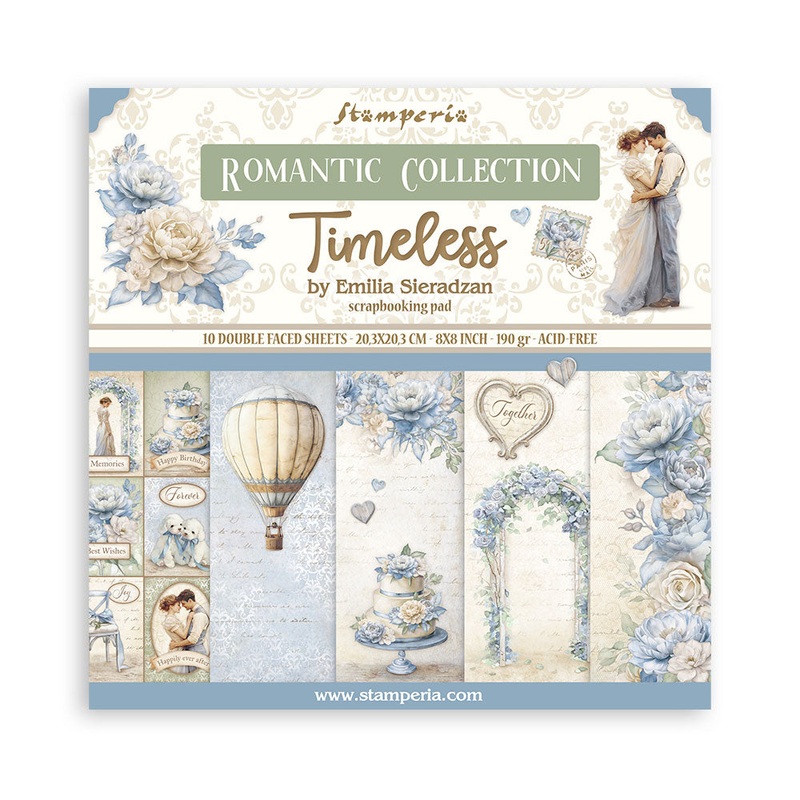 Stamperia Timeless 8×8 Inch Paper Pack