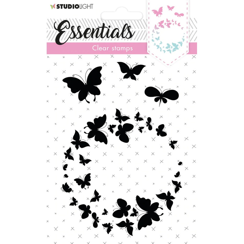 Studio Light Clear Stamp Silhouette Butterflies Essentials 74x105x3mm 4 PC nr.230