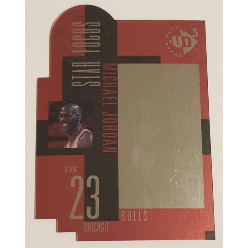 1996-97 Upper Deck UD3 Michael Jordan #23 Die-Cut Trading Card