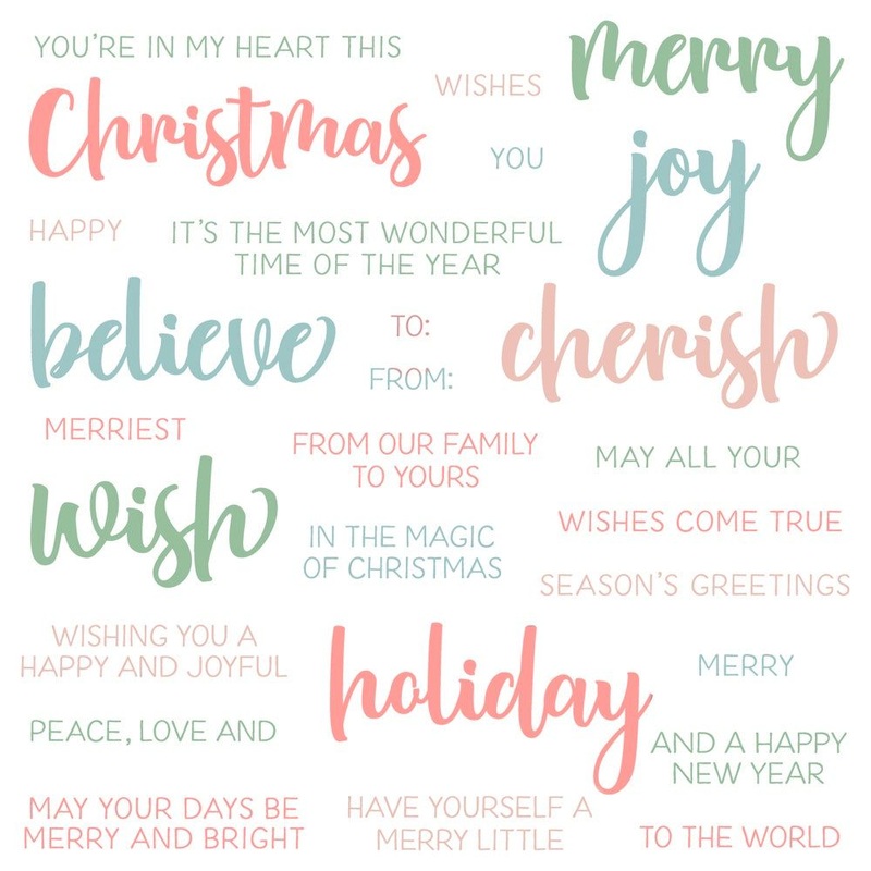 Bitty Buzzwords: Holidays – 6×6 Stamp Set