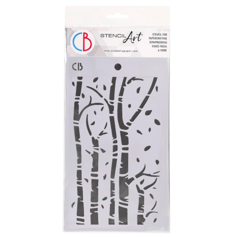 Ciao Bella Texture Stencil 5×8 – Birch Trees