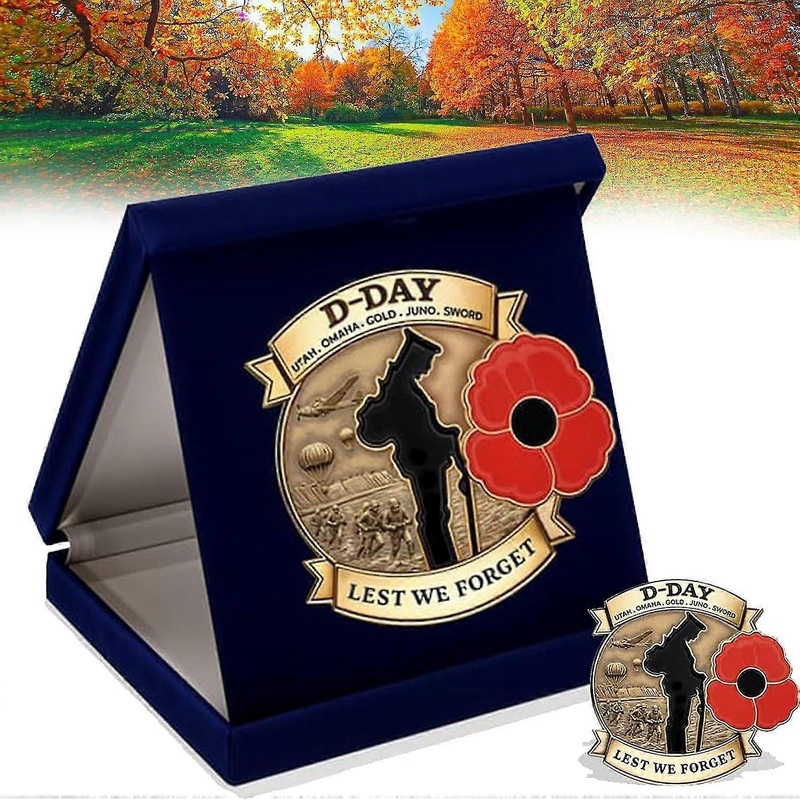 Limited Edition D-DAY 80th Anniversary Commemorative Badge, 80th Anniversary D-Day Badge, Honour The Brave Heroes of History Unwavering Courage