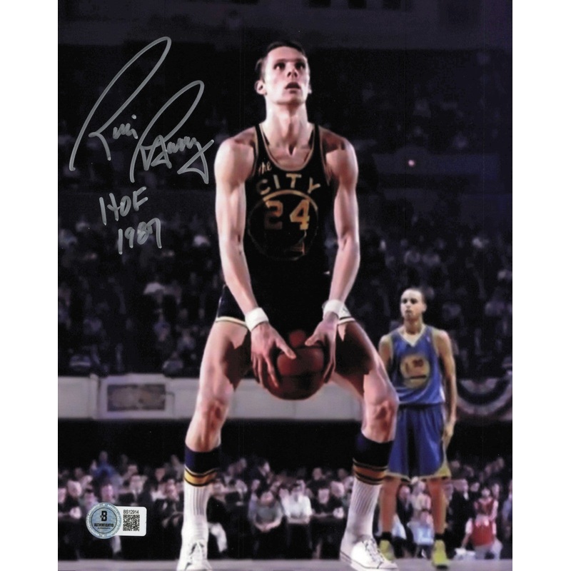 Rick Barry Autographed Signed 8×10 Photo Warriors HOF 1987 Beckett QR #BS12914