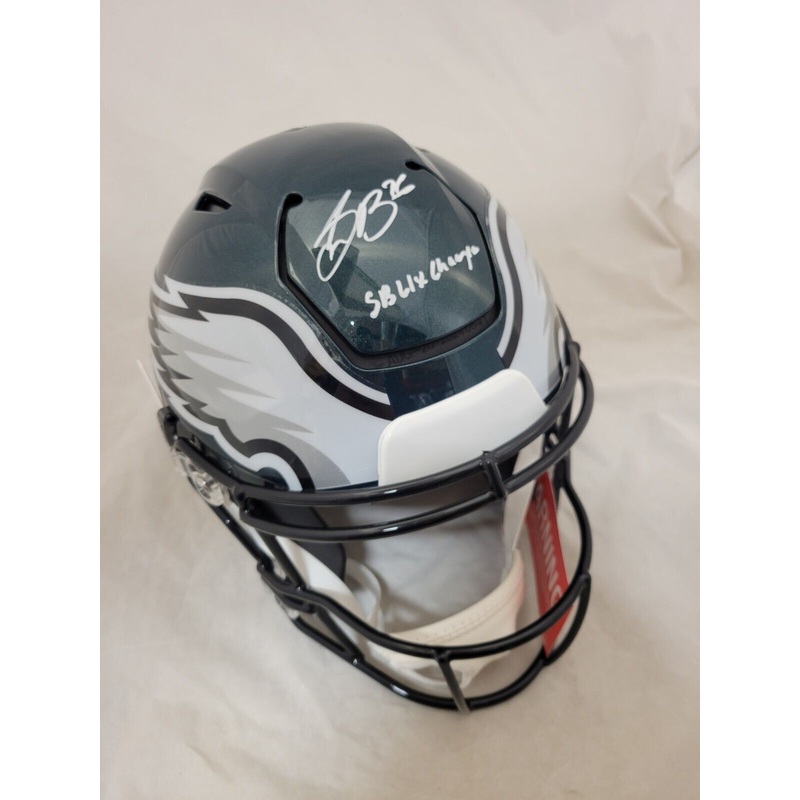 SAQUON BARKLEY SIGNED PHILADELPHIA EAGLES SPEEDFLEX HELMET SB CHAMPS BECKETT
