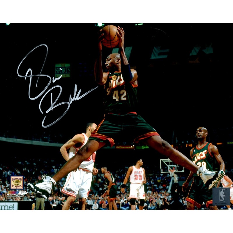 Seattle Supersonics VIN BAKER #42 Signed 8×10 Photo #1 AUTO – 4 x All Star
