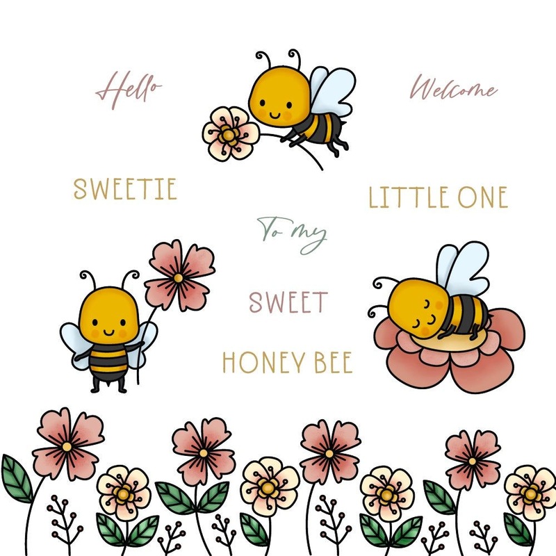 Sweet Honey Bee – 4×6 Stamp Set