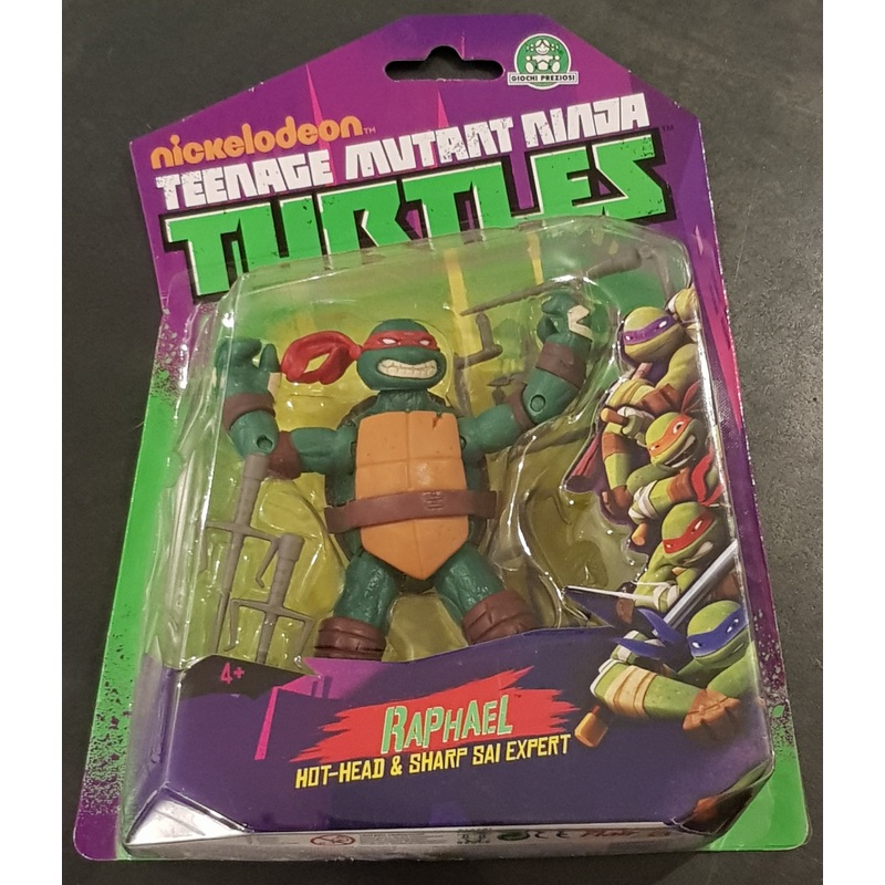 Teenage Mutant Ninja Turtles Raphael Hot-Head and Sharp Sai Expert Action Figure