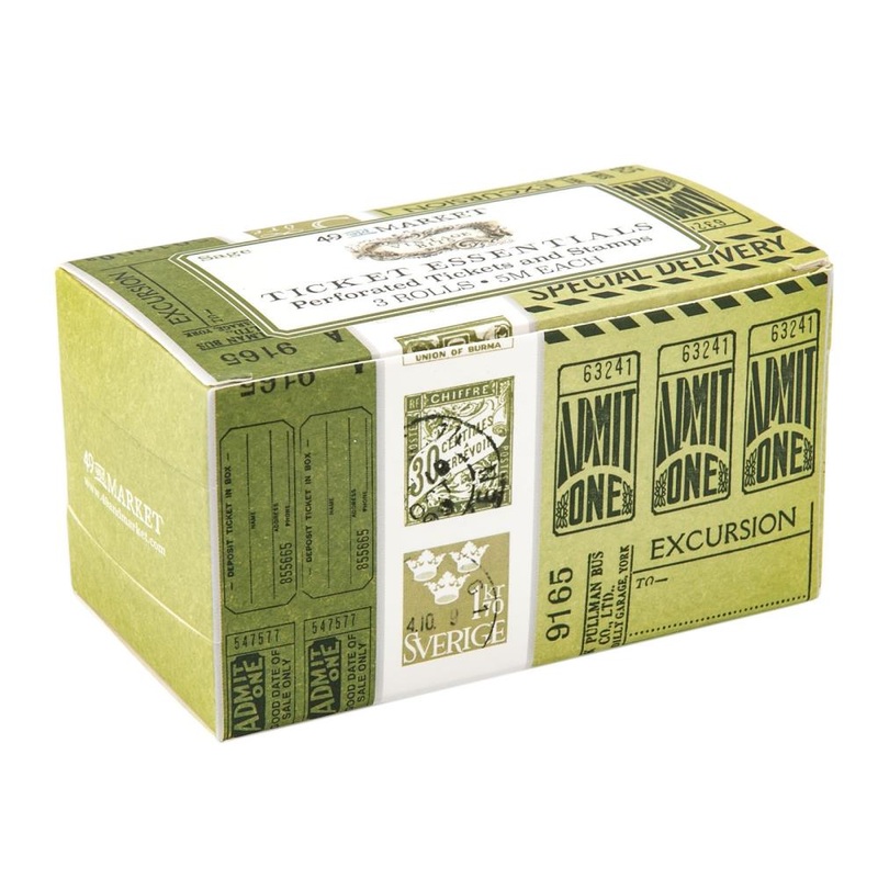 49 And Market Vintage Bits Ticket Essentials Sage