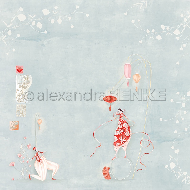 Alexandra Renke 12×12 Design Paper Lisas Figurines Magical Acrobats 200g – 1 pc