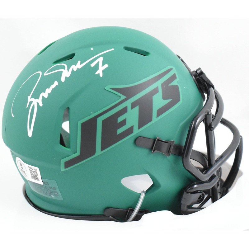 Boomer Esiason Autographed Jets Rave Speed Mini Helmet – Beckett W Hologram
