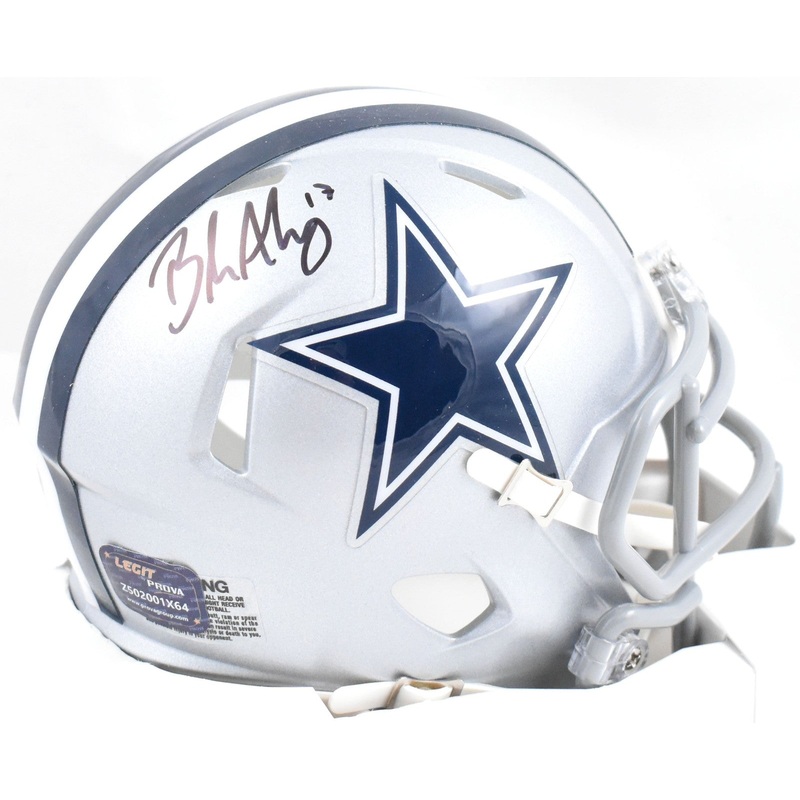 Brandon Aubrey Autographed Dallas Cowboys Speed Mini Helmet – Prova *Black