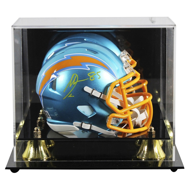 Chargers Antonio Gates Signed Flash Speed Mini Helmet W/ Case BAS Witnessed