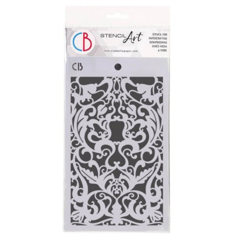 Ciao Bella Texture Stencil 5×8 Secret coffer