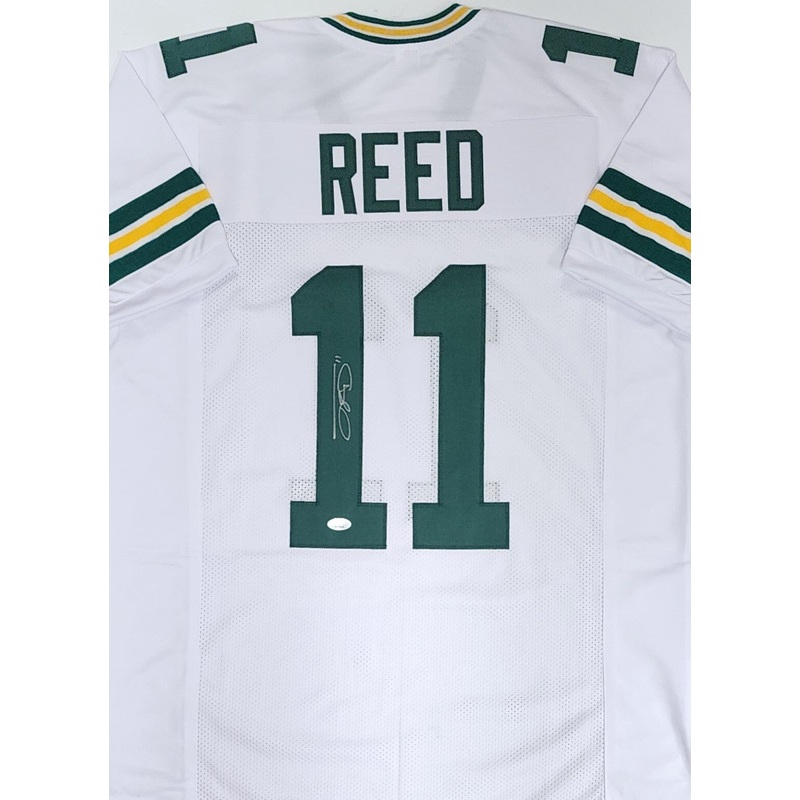 Packers Receiver JAYDEN REED Signed Custom Replica White Jersey AUTO – JSA