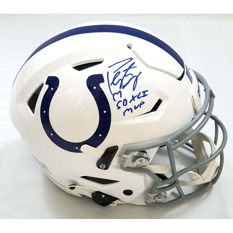 Peyton Manning Autographed Colts Speed Flex Helmet W/ SB XLI MVP Fanatics