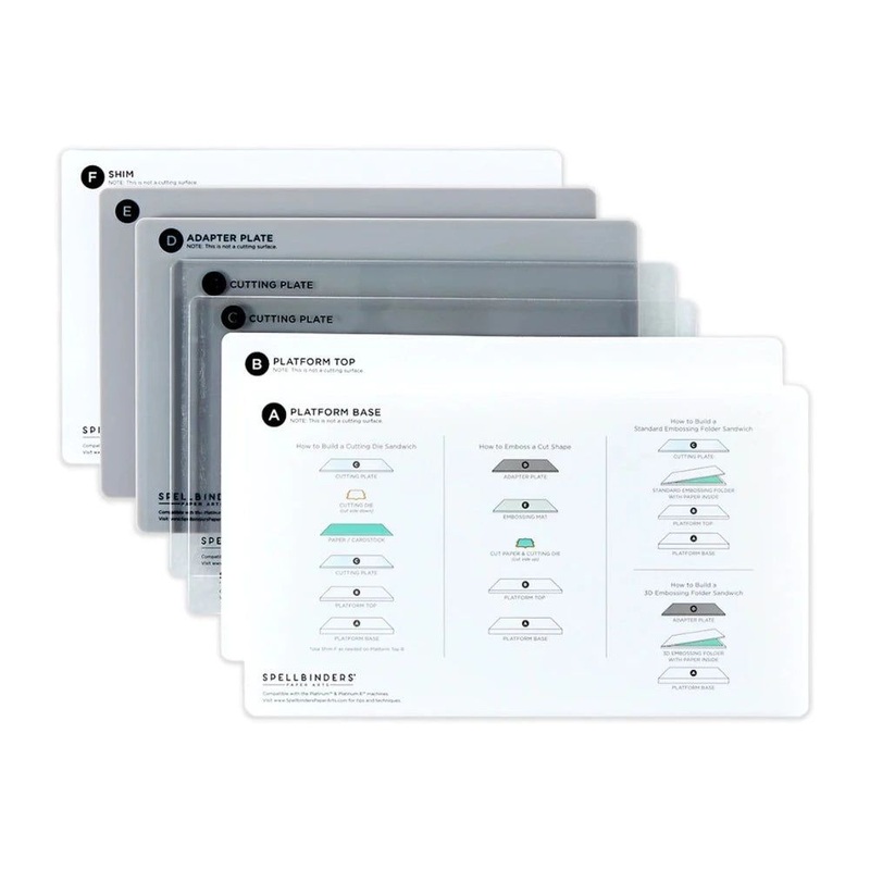 Spellbinders Universal Plate System 6pc Accessory Bundle