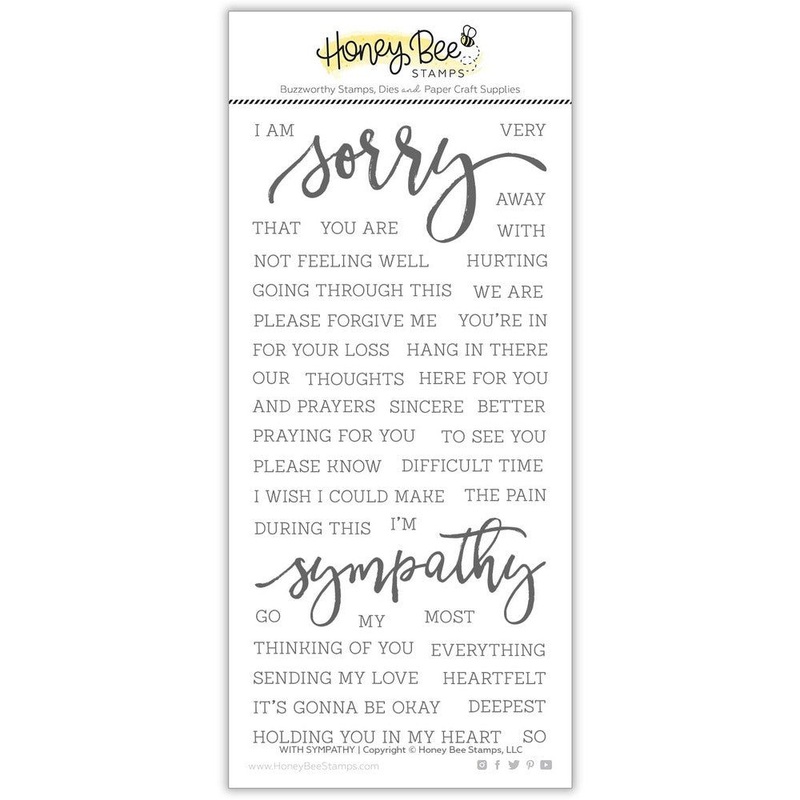 With Sympathy – 4×8 Stamp Set