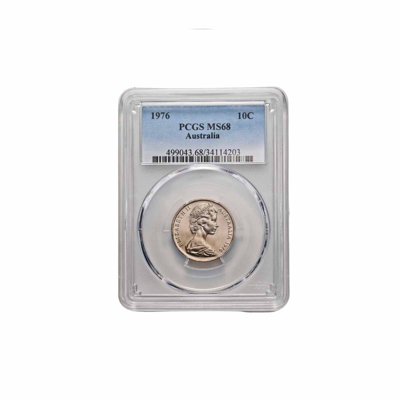 1976 10c PCGS MS68 (Gem Uncirculated)
