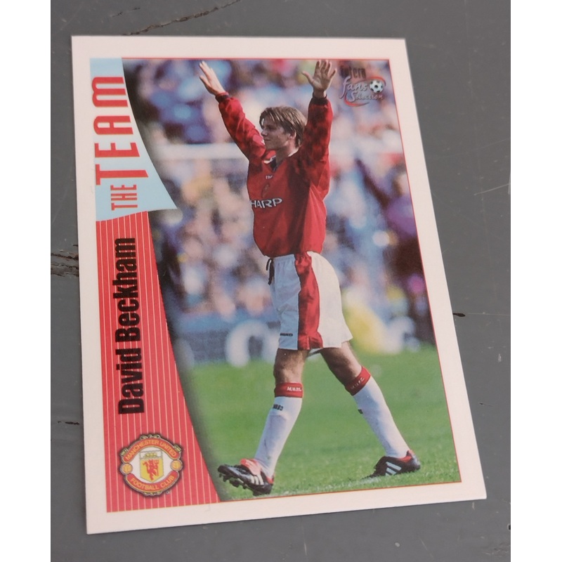 1997 Futera Fans Selection Manchester United David Beckham #18 Rookie Card