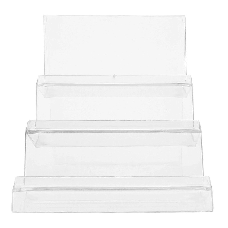 Acrylic Desktop Storage Rack Wallet Display Stand Holder Purse Handbag Organizer Display Rack (Three Layer)