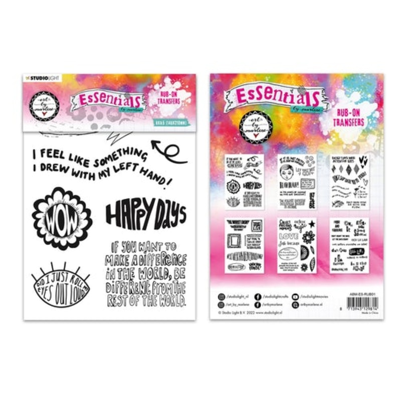 Art By Marlene Rub On Sticker Quote Designs Essentials 148x210x3mm 6 SH nr.01