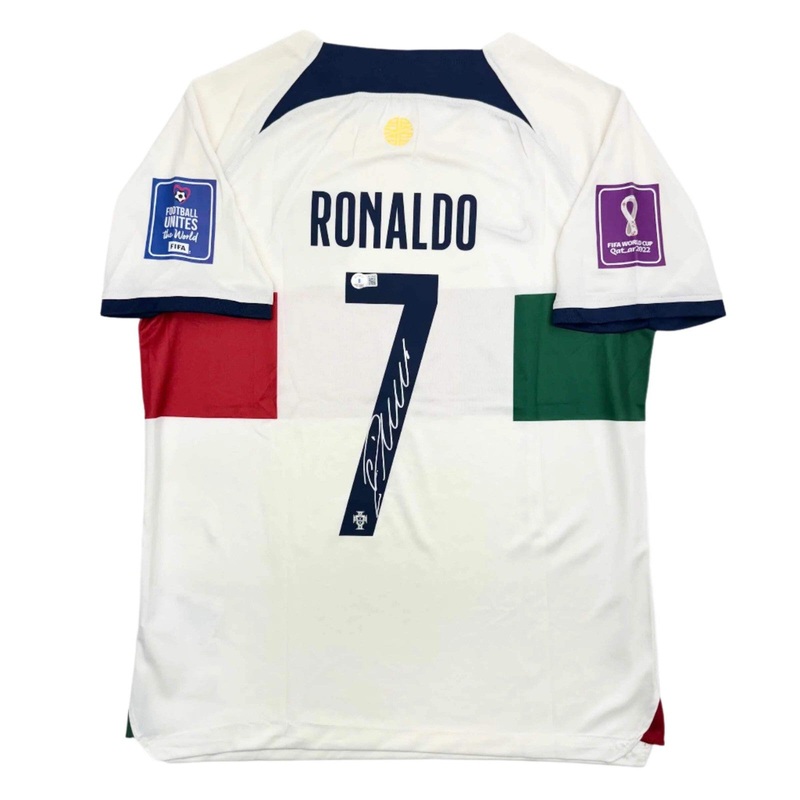 Autographed/Signed Cristiano Ronaldo Portugal World Cup Jersey Beckett BAS COA