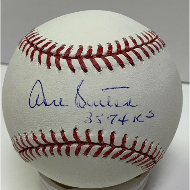 Brewers DON SUTTON Signed Official MLB Baseball #1 AUTO w/ 3574 K’s – Dodgers