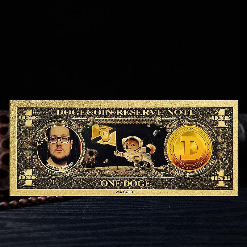 Dogecoin Shiba Commemorative Coin Dog Gold Banknote Commemorative Gold Foil