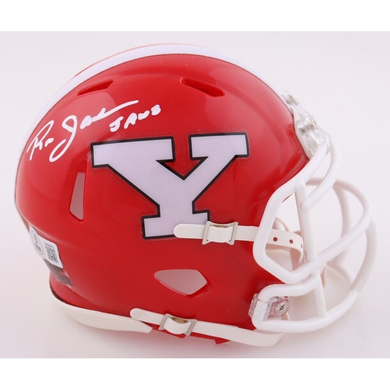 Ron Jaworski Signed Youngstown State Penguins Mini Helmet (Beckett) Eagles Q.B.