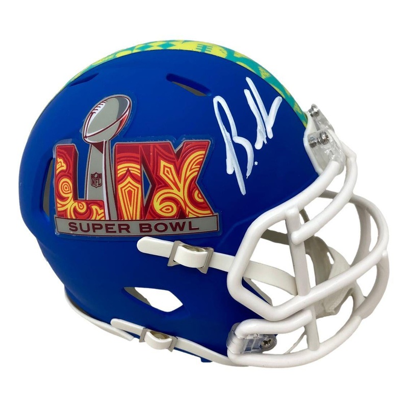 Brandon Graham Signed Philadelphia Eagles Super Bowl LIX Mini Speed Helmet BAS