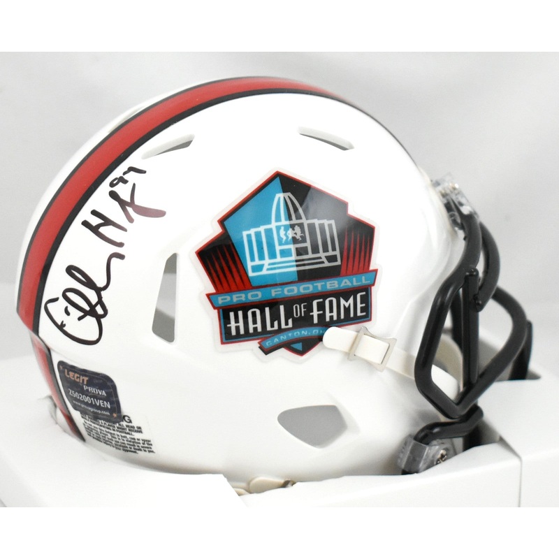 Charles Haley Autographed Dallas Cowboys HOF Speed Mini Helmet – Prova *Black