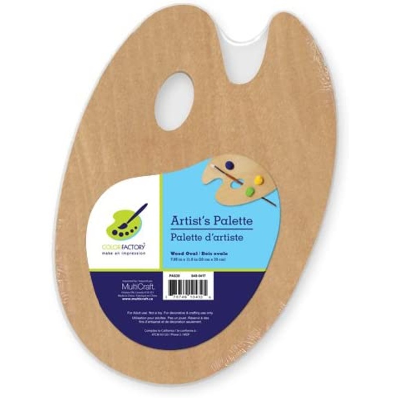 Color Factory Artist’s Palette – Wood Oval