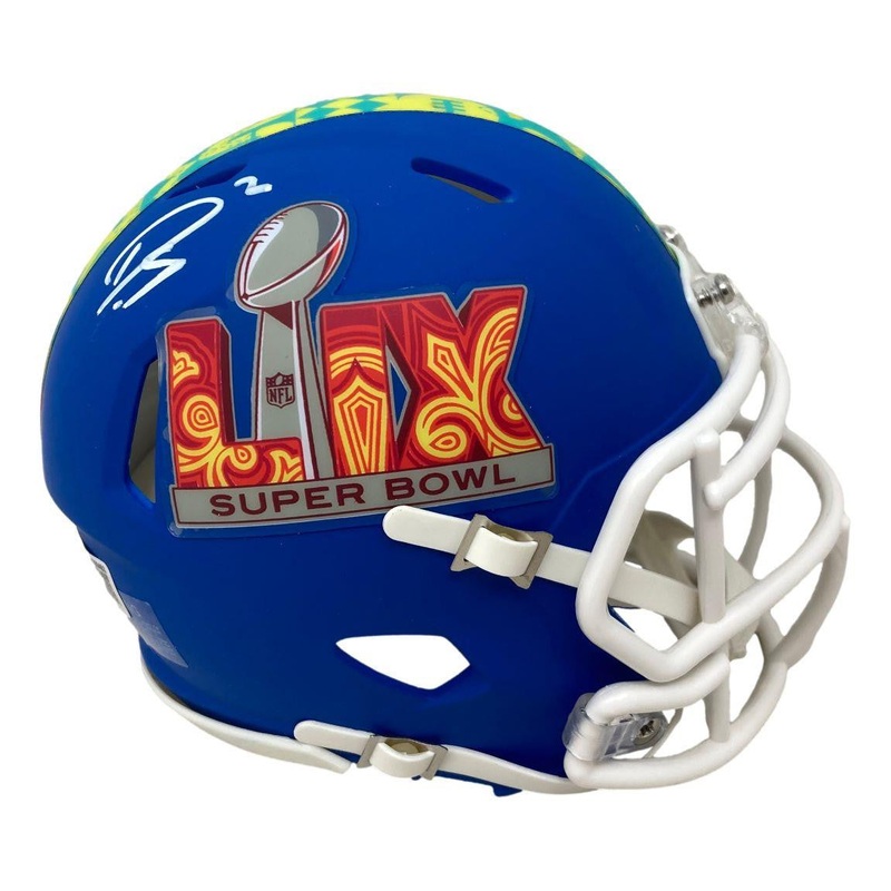 Darius Slay Signed On Left Eagles Super Bowl LIX Mini Speed Helmet BAS