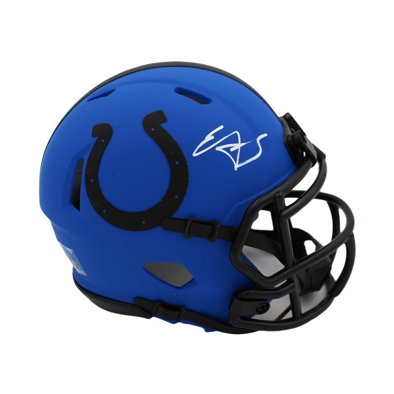 Edgerrin James Signed Indianapolis Colts Speed Rave NFL Mini Helmet