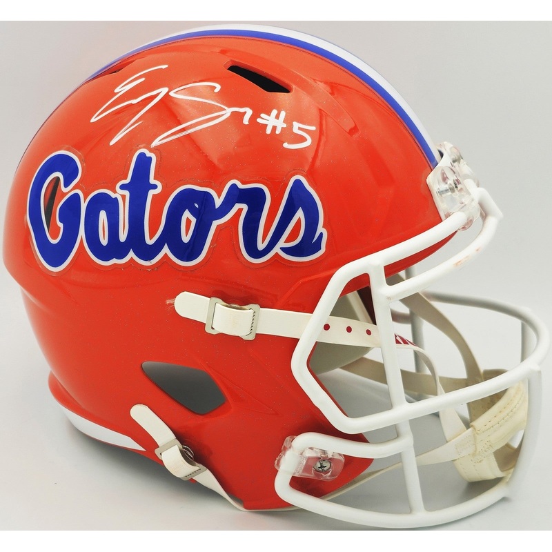 Emory Jones Autographed Florida Orange Full Size Speed Helmet PSA/DNA #AJ59448