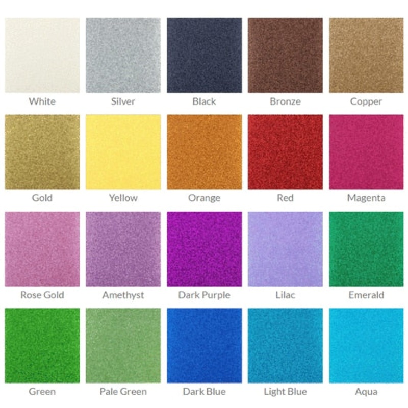 ETC Papers Non-Shed Glitter Cardstock 12X12 VARIOUS COLORS