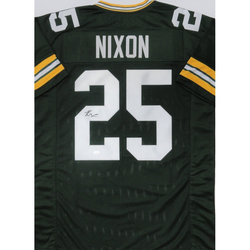 Packers All Pro Returner KESEAN NIXON Signed Custom Replica Green Jersey AUTO
