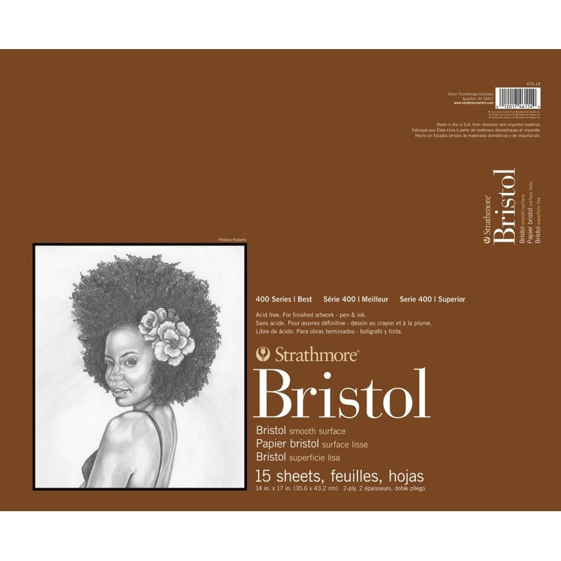 Strathmore 400 Series Bristol Pad, Smooth – 14 x 17