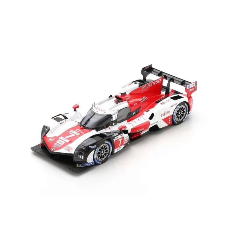 TOYOTA GR010 HYBRID No.7 TOYOTA GAZOO Racing – 2nd 24H Le Mans 2022 – M. Conway – K. Kobayashi – J. M. Lpez.  With Acrylic Cover – 1:18 Scale Resin Model Car