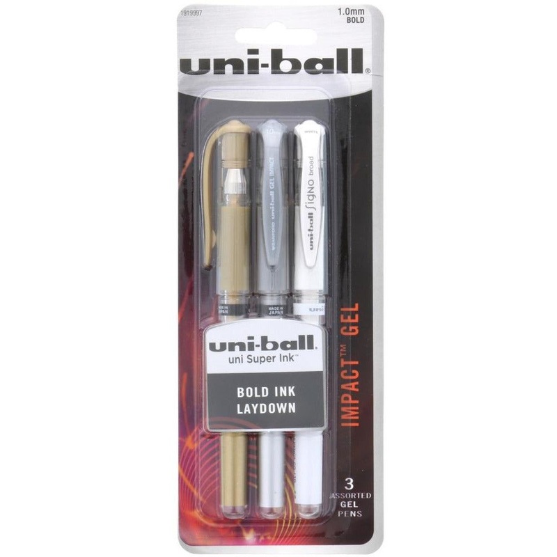 Uni-Ball Gel Impact Pen 3/Pkg