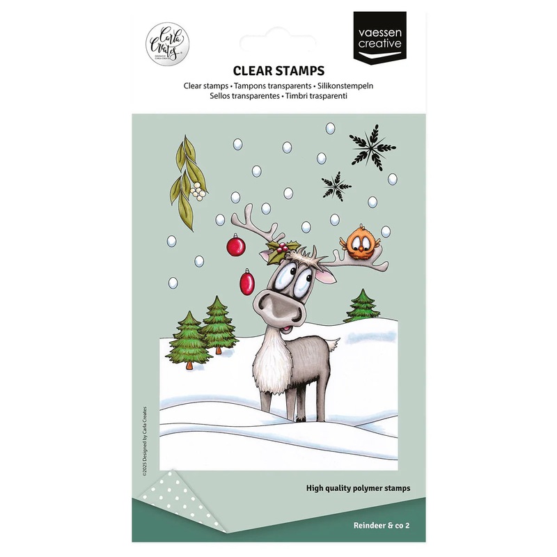 Vaessen Creative – Clear Stamps Reindeer & Co 2 14pcs