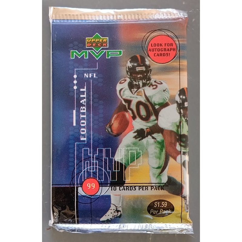 1999 Upper Deck MVP Football Trading Card Pack