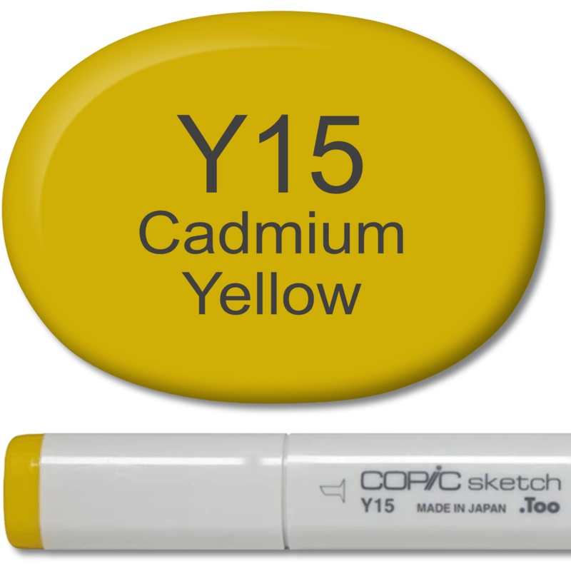 Copic Sketch Marker – Y15 Cadmium Yellow