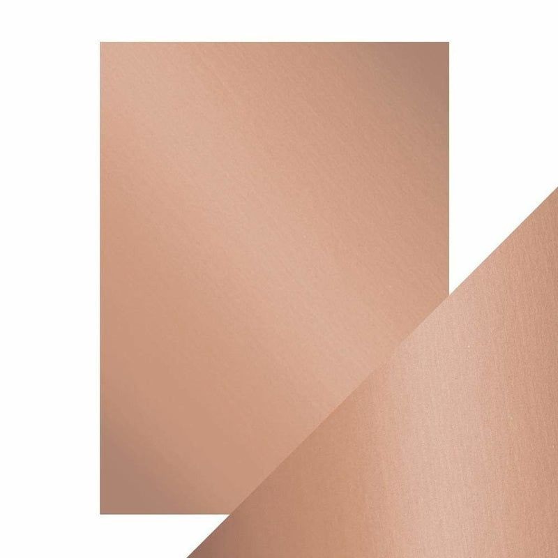 Craft Perfect Satin Mirror Card – 8.5×11 5/pkg Burnished Rose